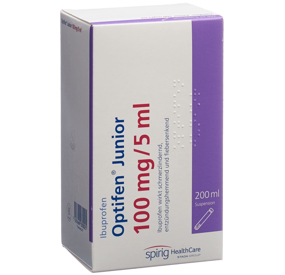 OPTIFEN Junior susp 100 mg/5ml fl 200 ml