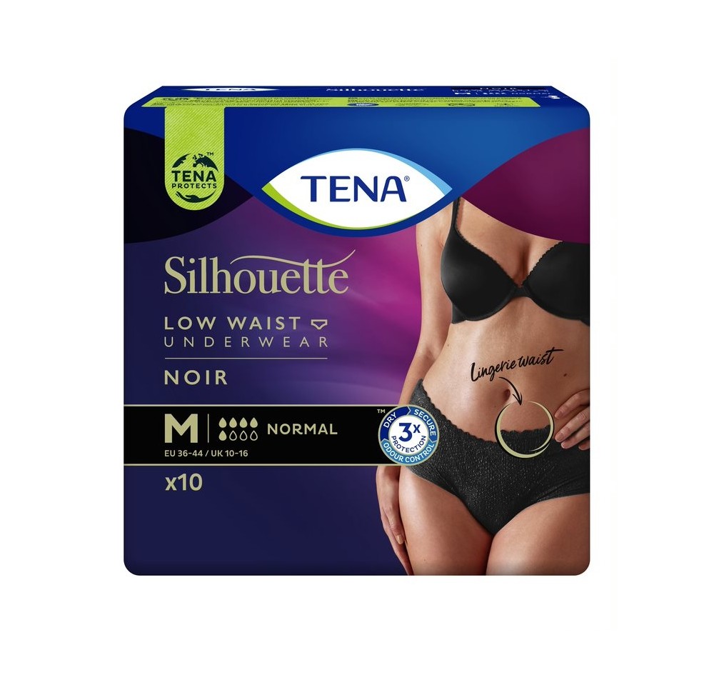 TENA Silhouette Normal M noir 10 pce