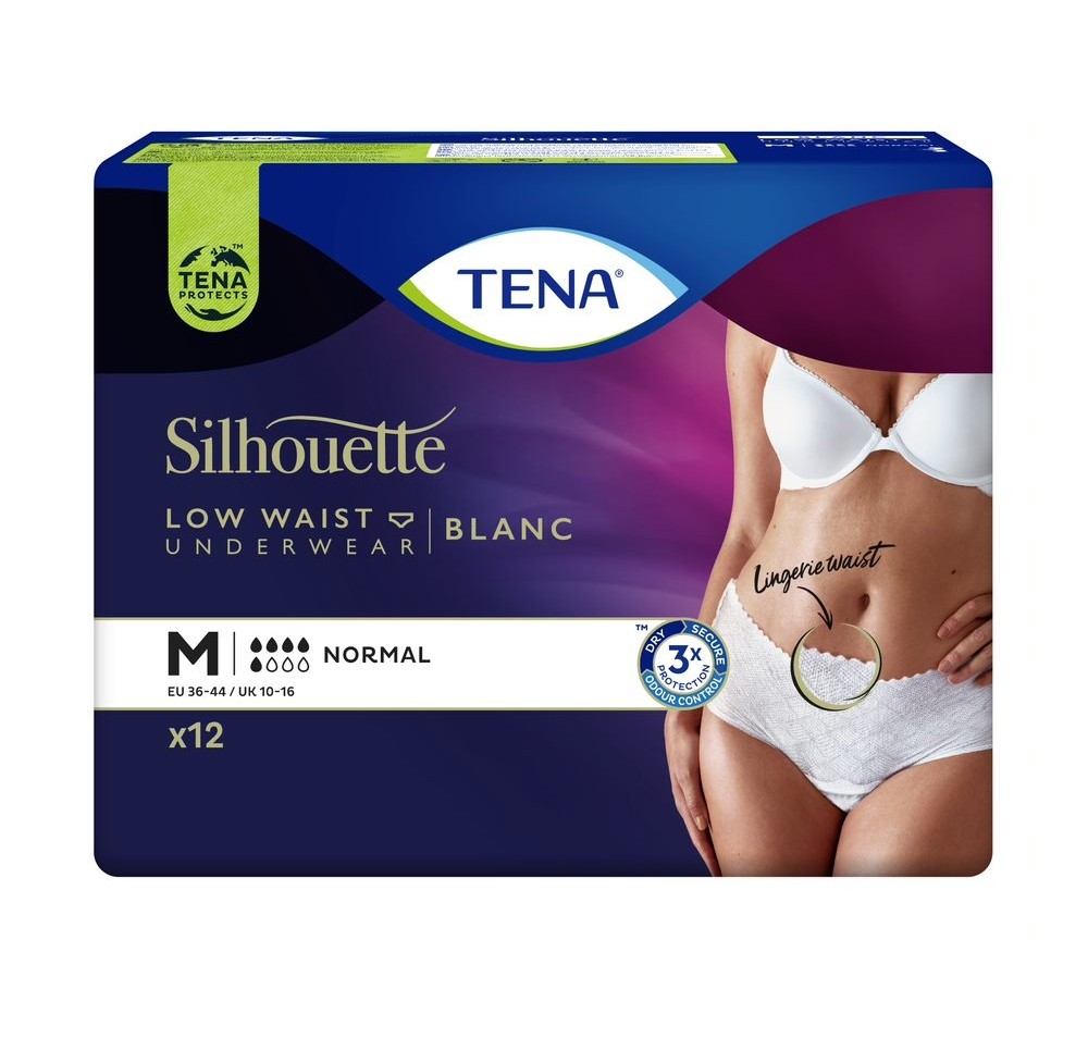 TENA Silhouette Normal M blanc 12 pce