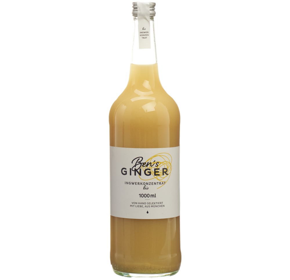 BEN'S GINGER concentré de gingembre bio fl 1000 ml