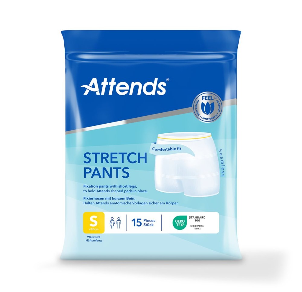 ATTENDS STRETCHPANT slip filet S 15 pce