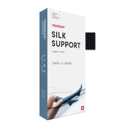 VENOSAN SILK a-d support socks L black 1 paire