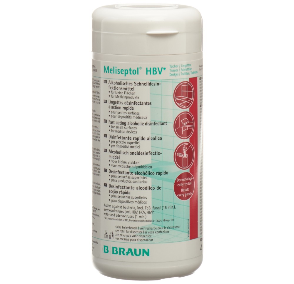 MELISEPTOL HBV serv dés surface dispenser 100 pce