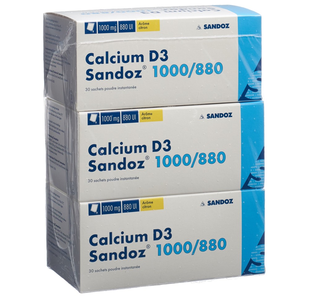 CALCIUM D3 Sandoz pdr 1000/880 sach 90 pce