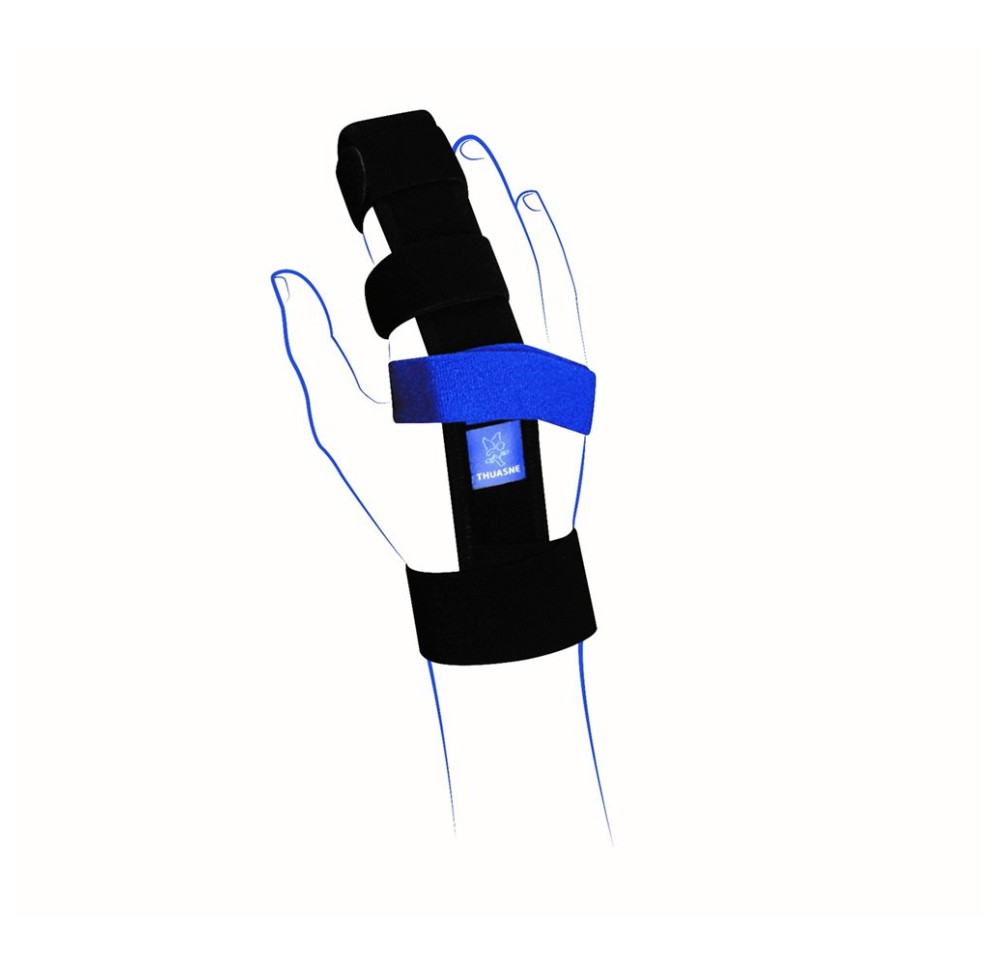 THUASNE attelle de doigt Ligaflex Gr2 noir/bleu