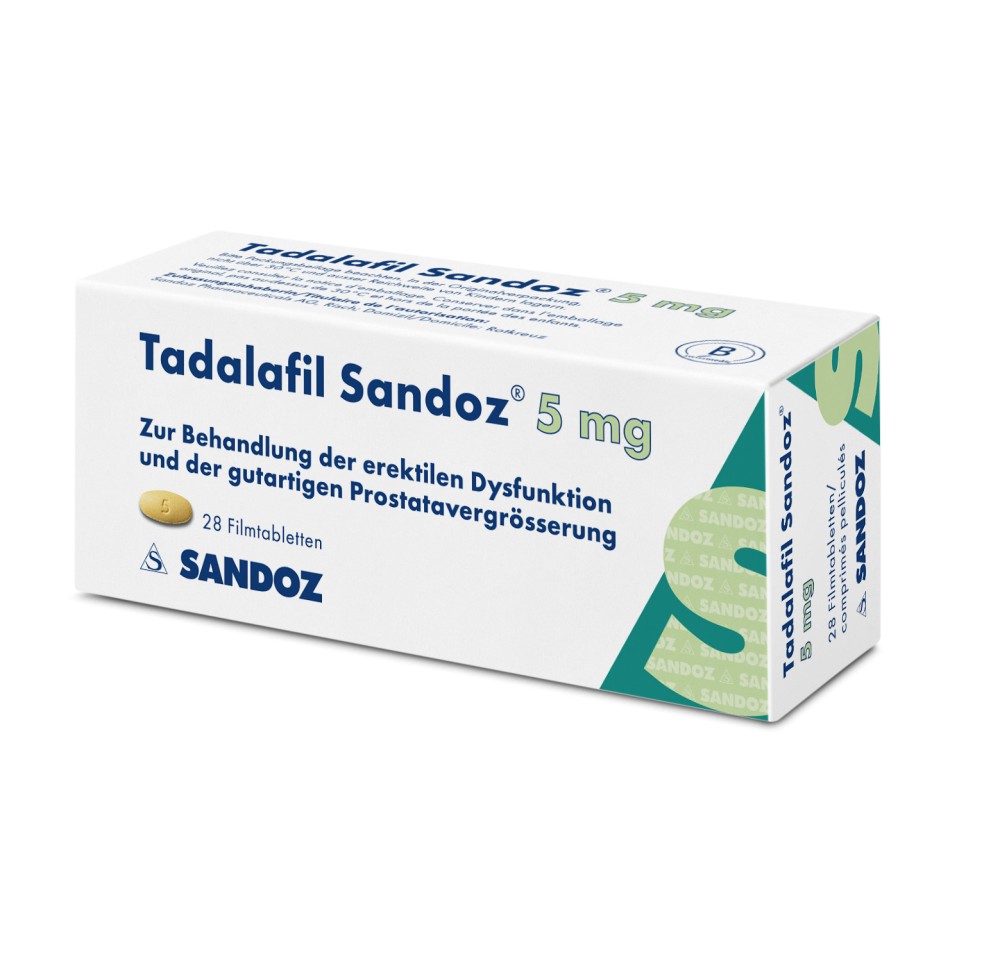 TADALAFIL Sandoz cpr pell 5 mg 28 pce