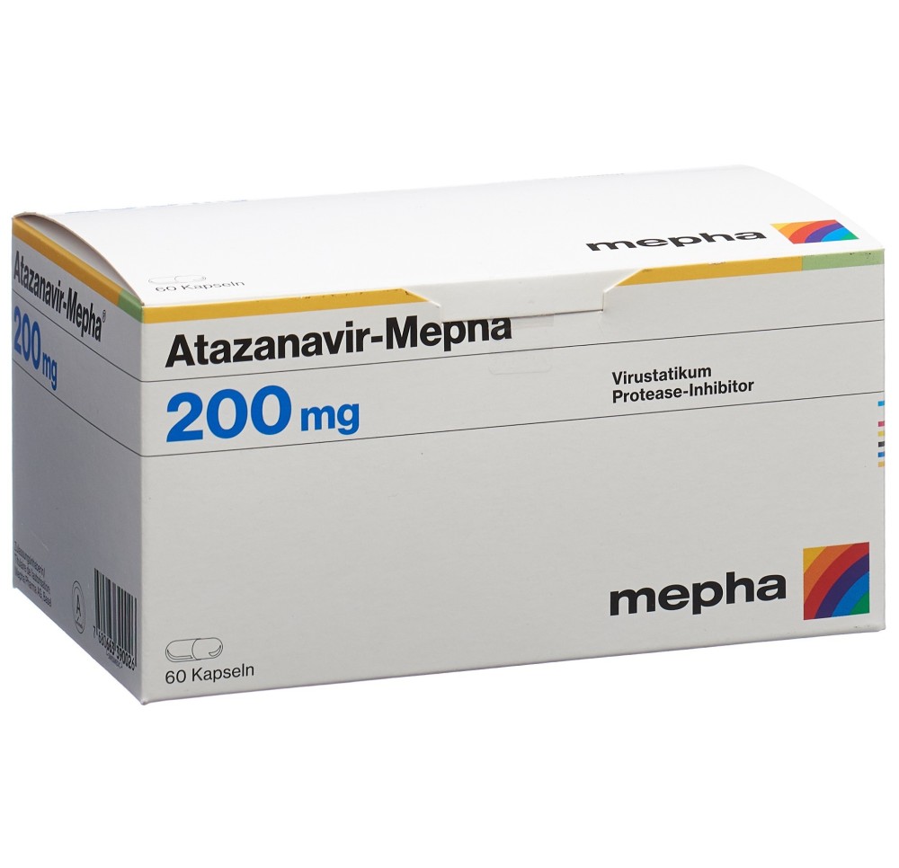 ATAZANAVIR Mepha caps 200 mg 60 pce