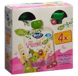HERO Baby Bio Smoothie poire banane framb 4 x 90 g