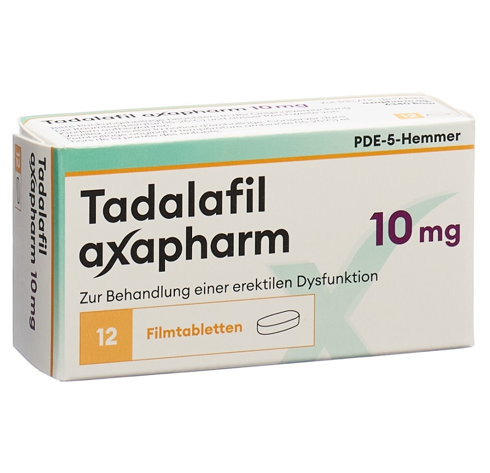 TADALAFIL axapharm cpr pell 10 mg 12 pce