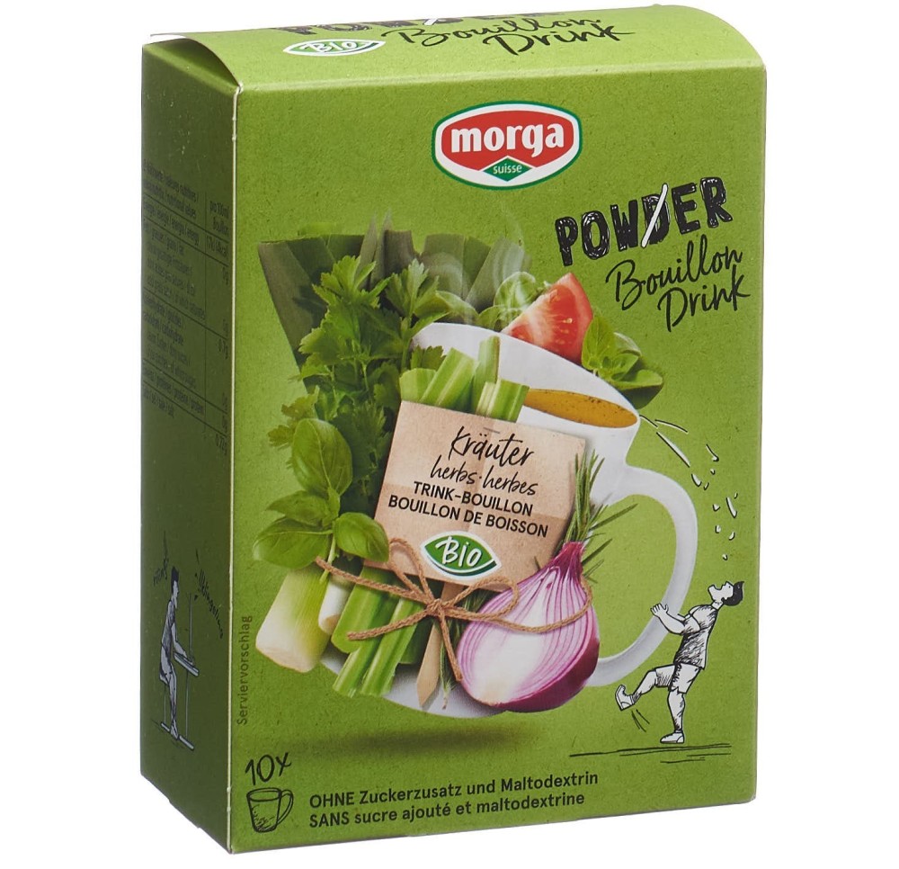 MORGA PowerPowder BouillonDri Kräu bio 10 sach 4 g