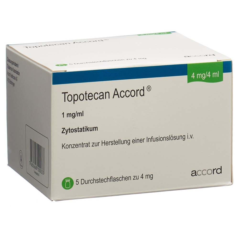 TOPOTECAN Accord conc perf 4 mg/4ml flac 5 pce