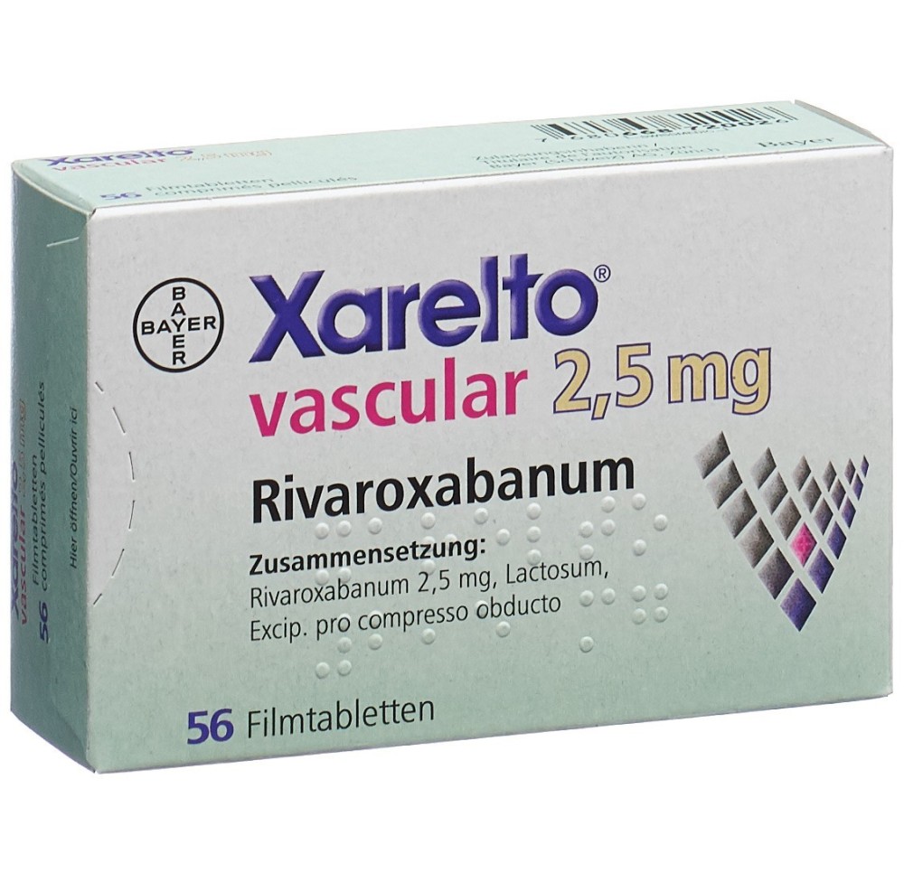 XARELTO vascular cpr pell 2.5 mg 56 pce