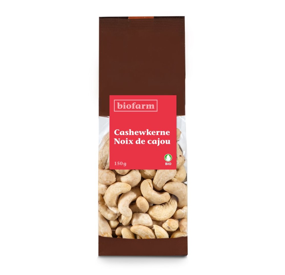 BIOFARM noix de cajou bio sach 150 g