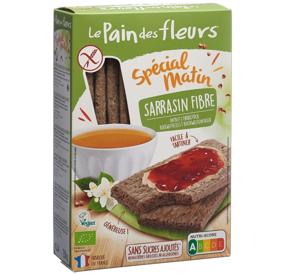 LE PAIN DES FLEURS spécial matin sarras bio 230 g
