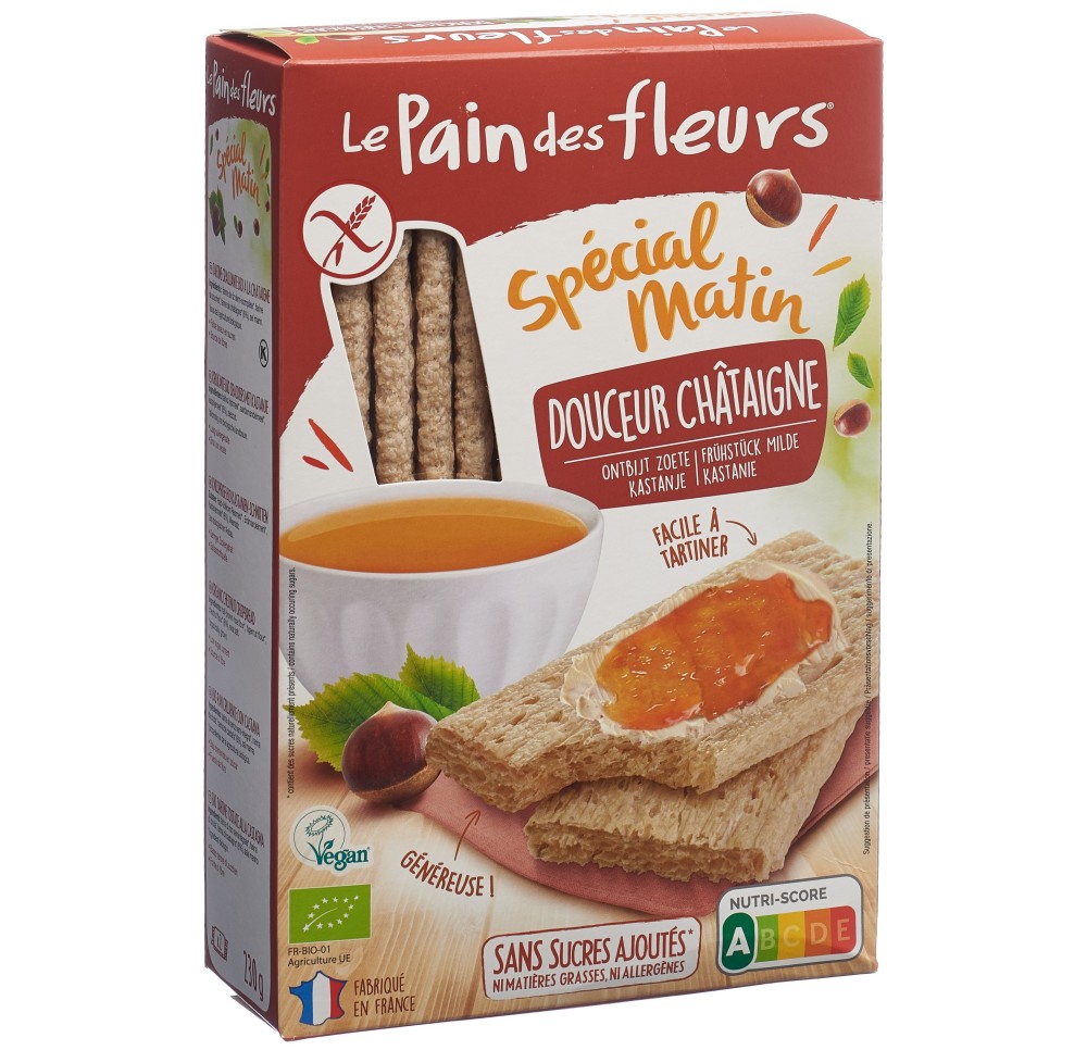 LE PAIN DES FLEURS spécial matin châtaig bio 230 g