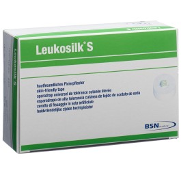 LEUKOSILK S sparadrap 9.2mx1.25cm blanc 24 pce