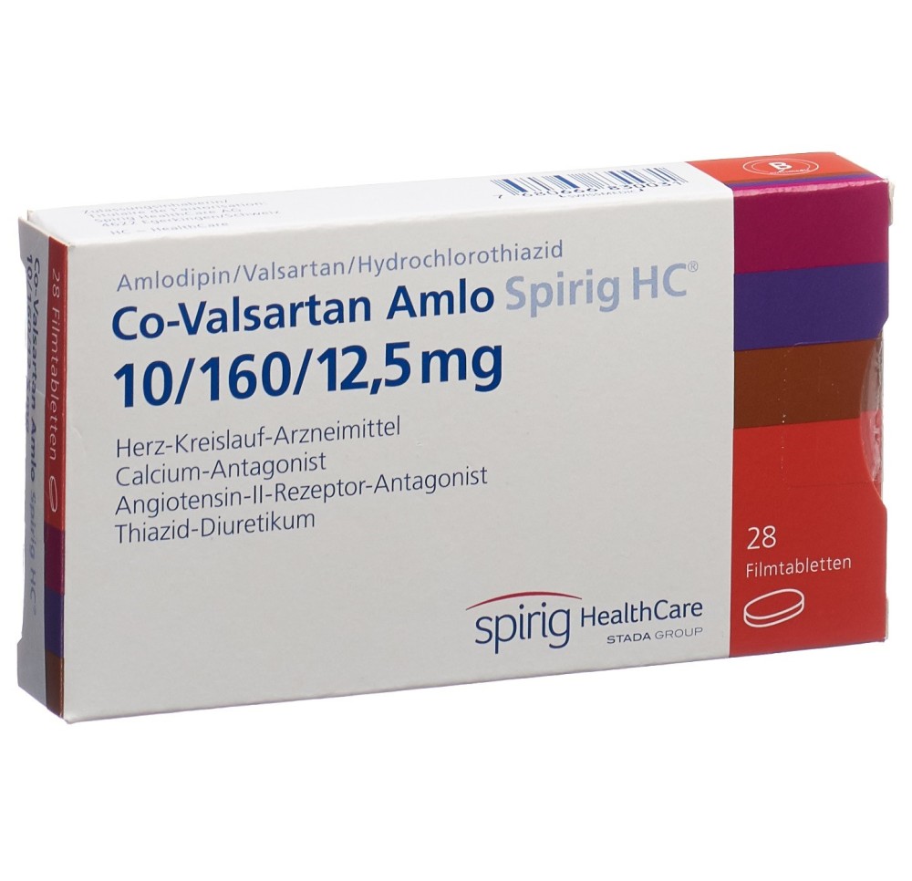 CO-VALSARTAN Amlo Spirig HC 10/160/12.5 28 pce
