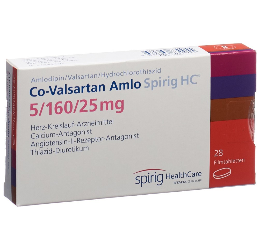 CO-VALSARTAN Amlo Spirig HC 5/160/25 28 pce