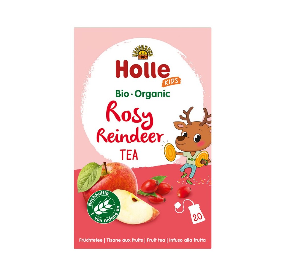 HOLLE Rosy Reindeer tisane fruits bio 20 x 2.2 g