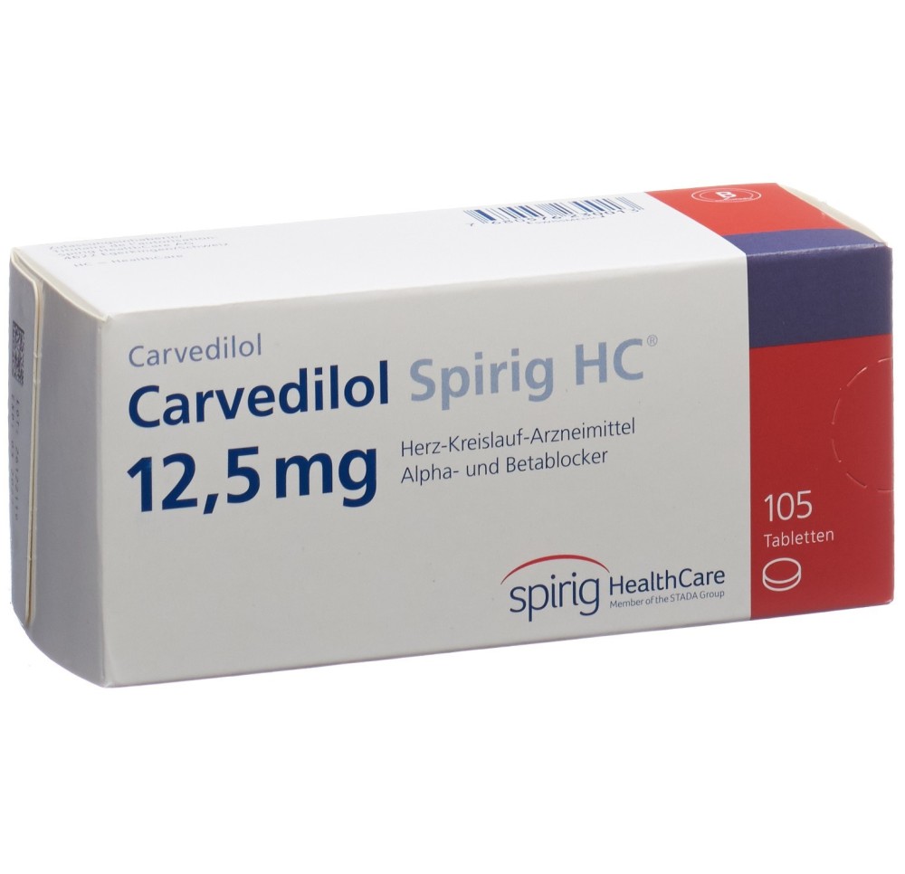 CARVEDILOL Spirig HC cpr 12.5 mg 105 pce