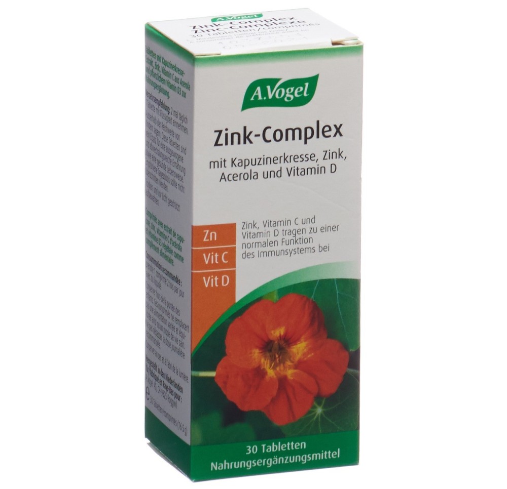 VOGEL zink-complex cpr fl verre 30 pce