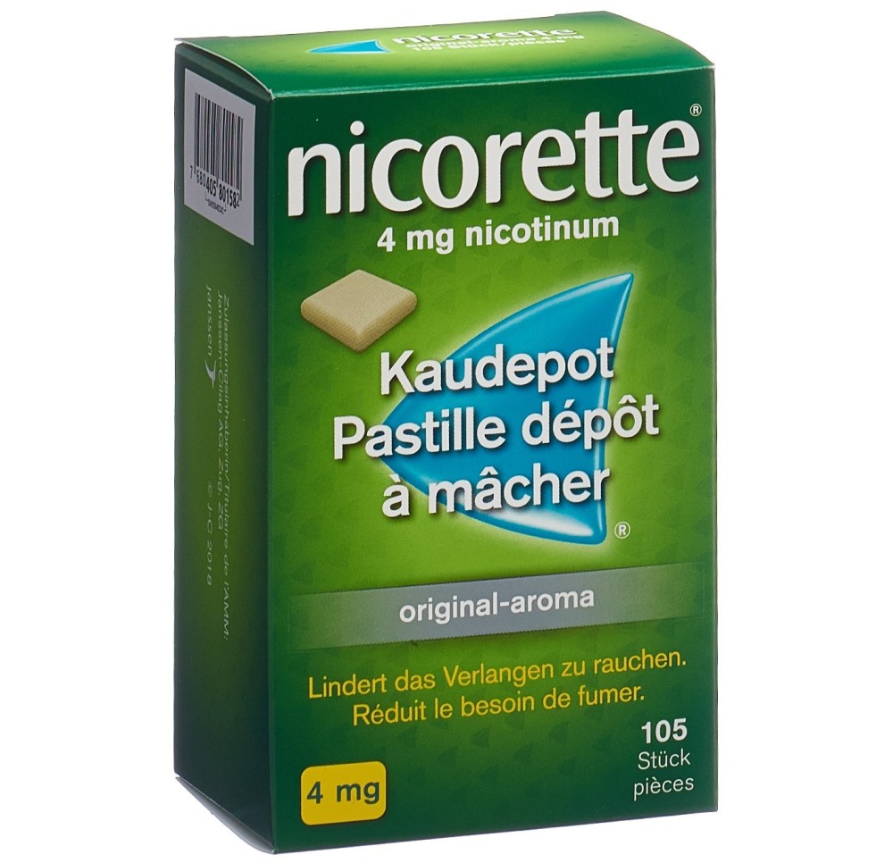 NICORETTE Original past dépôt mâcher 4 mg 105 pce