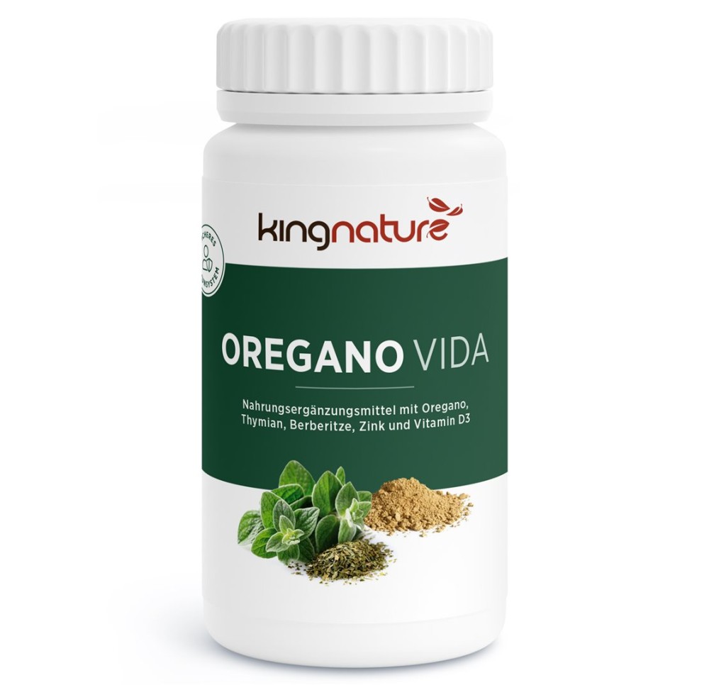 KINGNATURE Oregano Vida caps 614 mg bte 60 pce