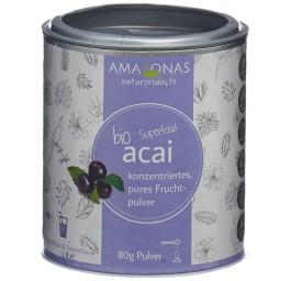 AMAZONAS acai bio poudre 100 % pur bte 80 g
