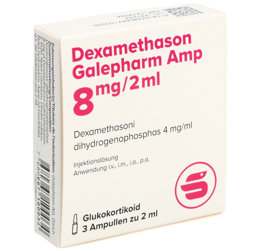 DEXAMETHASONE Galepharm Amp 8 mg/2ml 3 x 2 ml