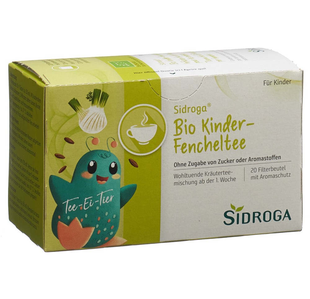 SIDROGA infusion bio de fenouil pour enfant 20 pce