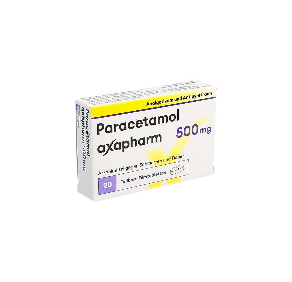 PARACETAMOL axapharm cpr pell 500 mg 20 pce