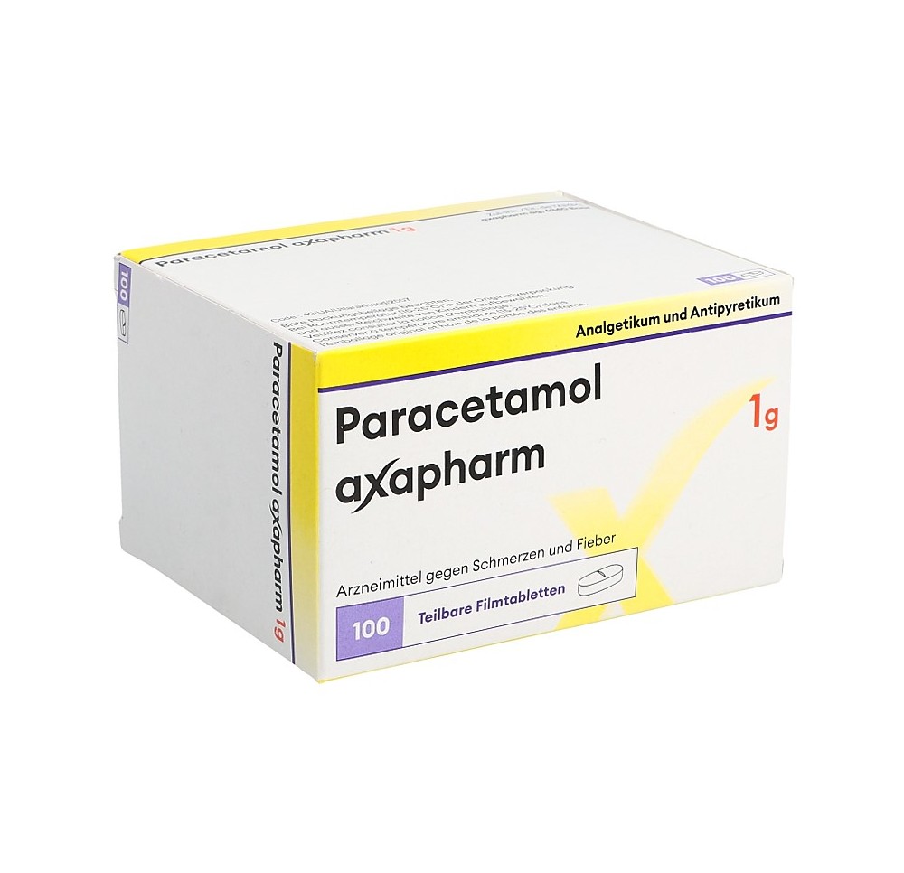 PARACETAMOL axapharm cpr pell 1 g 100 pce