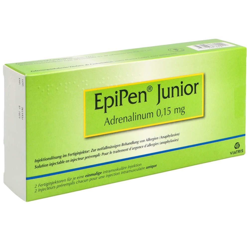 EPIPEN Junior 0.15 mg inj préremp 2 pce