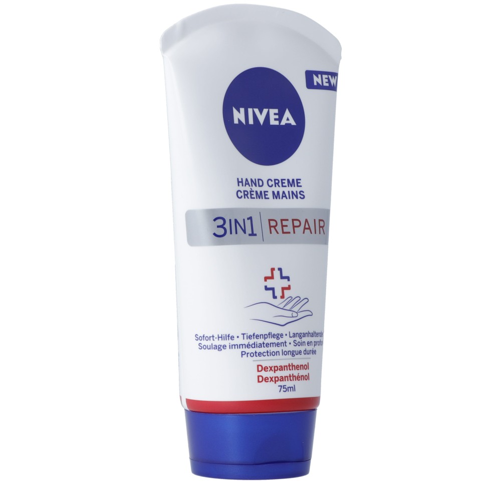 NIVEA crème mains 3en1 repair tb 75 ml