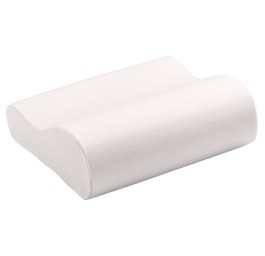 ELSA oreiller voyage 33x11cm housse velours rose