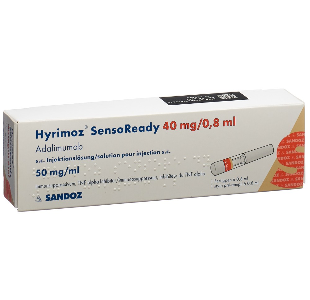 HYRIMOZ SensoReady 40 mg/0.8ml stylo pré 0.8 ml