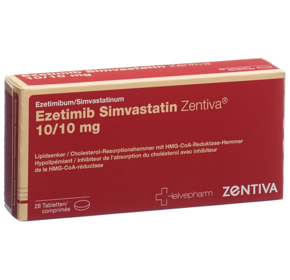EZETIMIB SIMVASTATIN Zentiva cpr 10/10 mg 28 pce