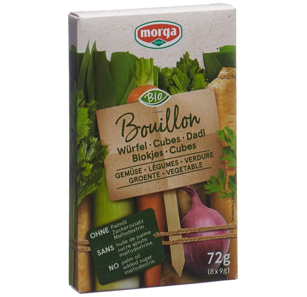 MORGA Cubes Bouillon légumes go clean bio 8 pce