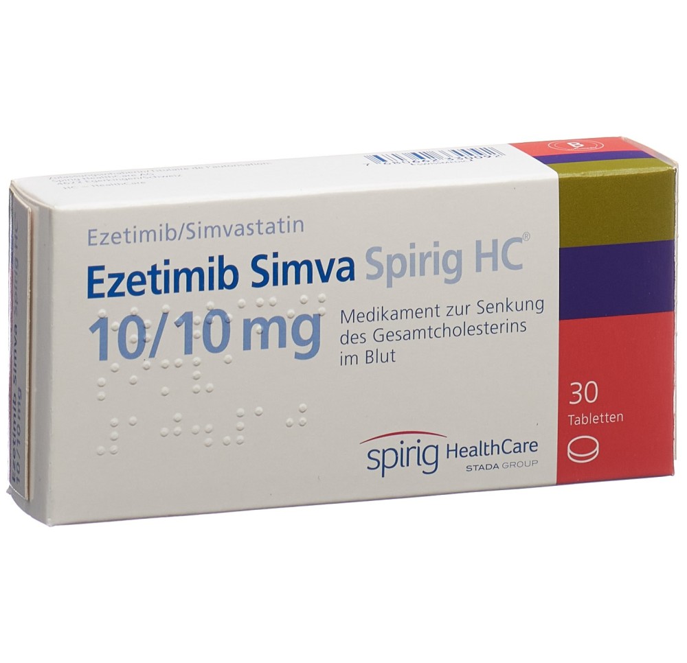 EZETIMIBE SIMVA Spirig HC cpr 10/10 mg 30 pce