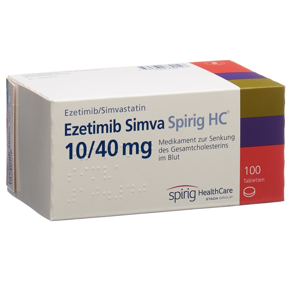 EZETIMIBE SIMVA Spirig HC cpr 10/40 mg 100 pce