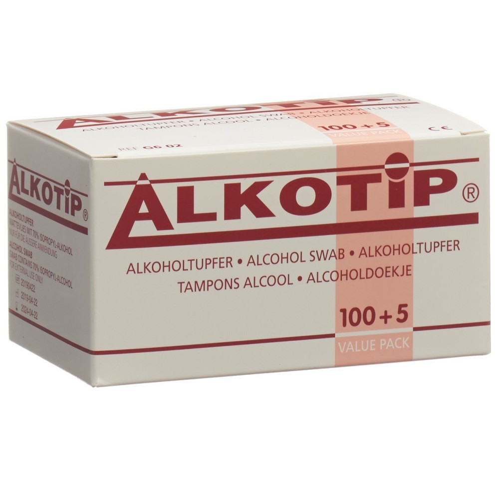 ALKOTIP tampons d'alcool non stériles 105 pce