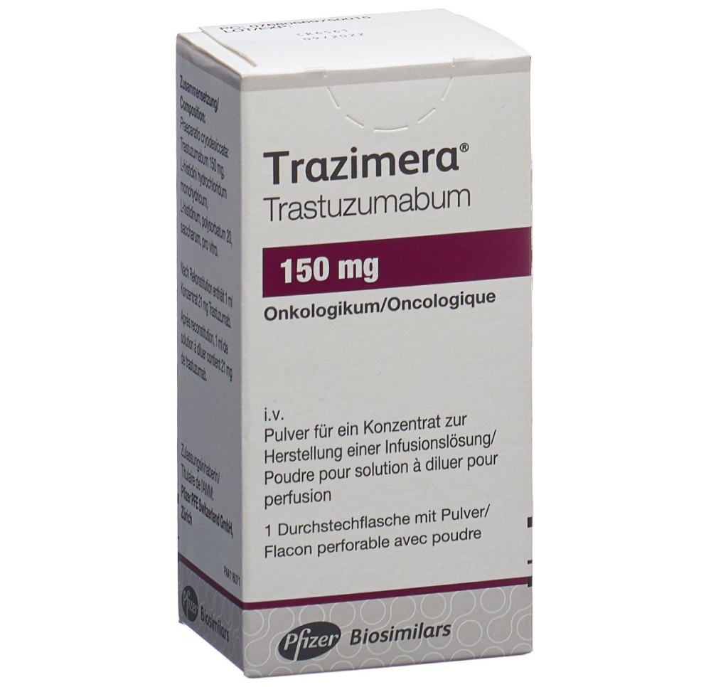 TRAZIMERA subst sèche 150 mg flac
