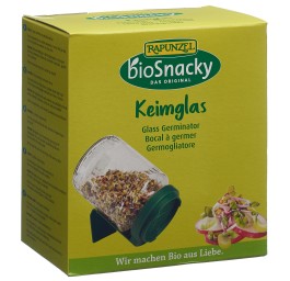 BIOSNACKY Bocal à germer en verre