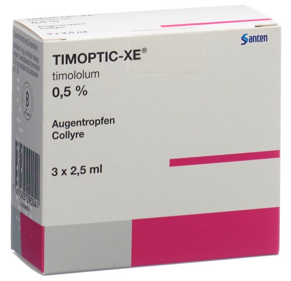 TIMOPTIC-XE gtt opht 0.5 % 3 fl 2.5 ml