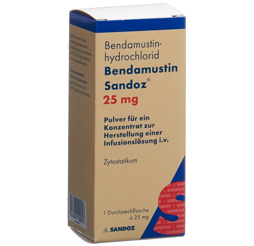 BENDAMUSTINE Sandoz subst sèche 25 mg