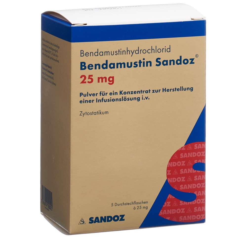 BENDAMUSTINE Sandoz subst sèche 25 mg 5 pce