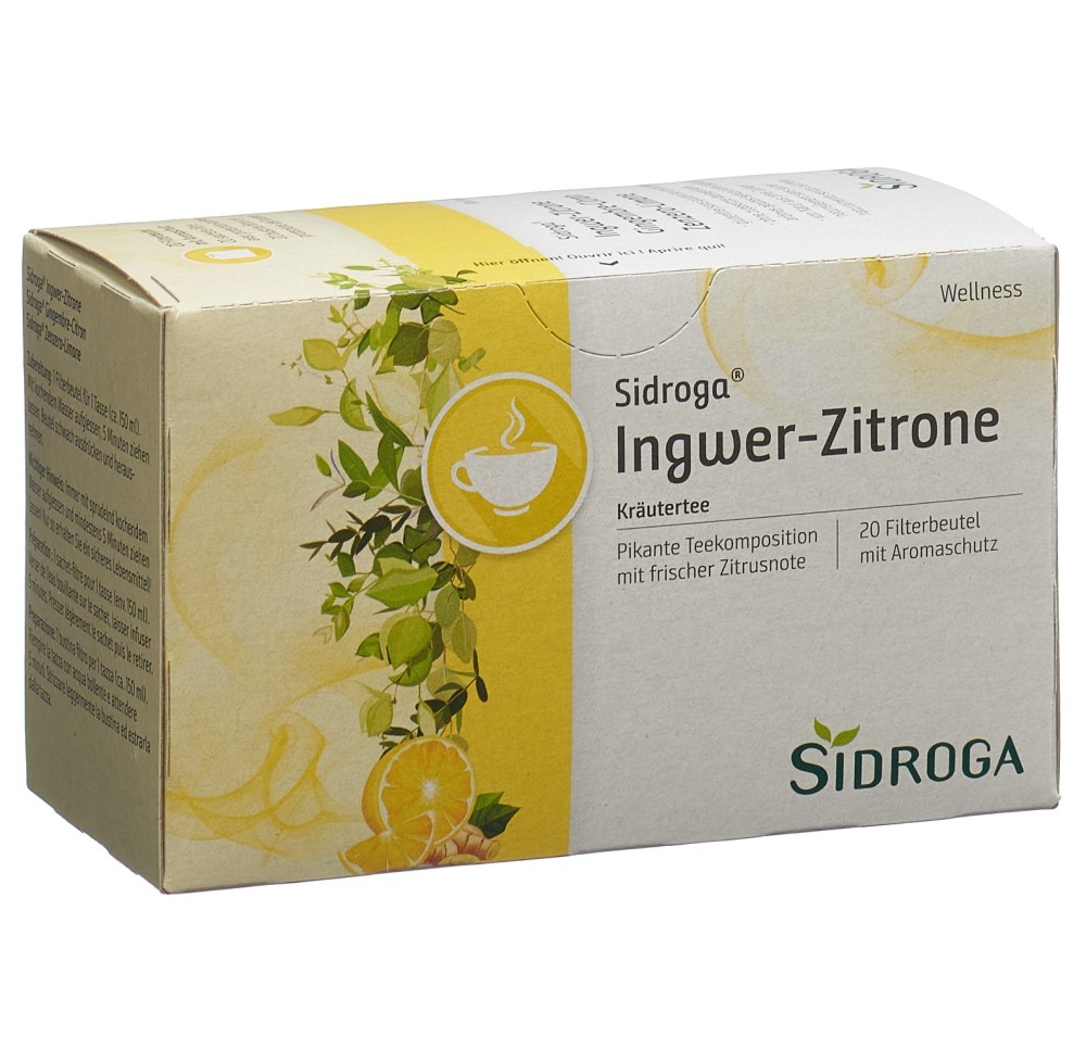 SIDROGA gingembre-citron sach 20 pce