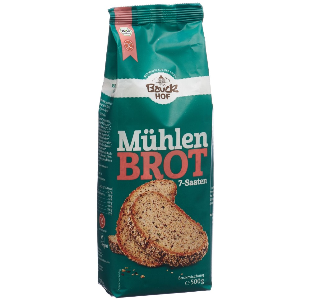 BAUCKHOF mélange pour pain moulin s gluten 500 g