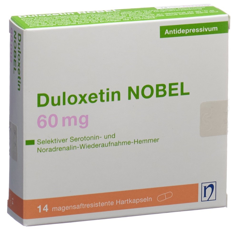DULOXETIN NOBEL caps 60 mg 14 pce