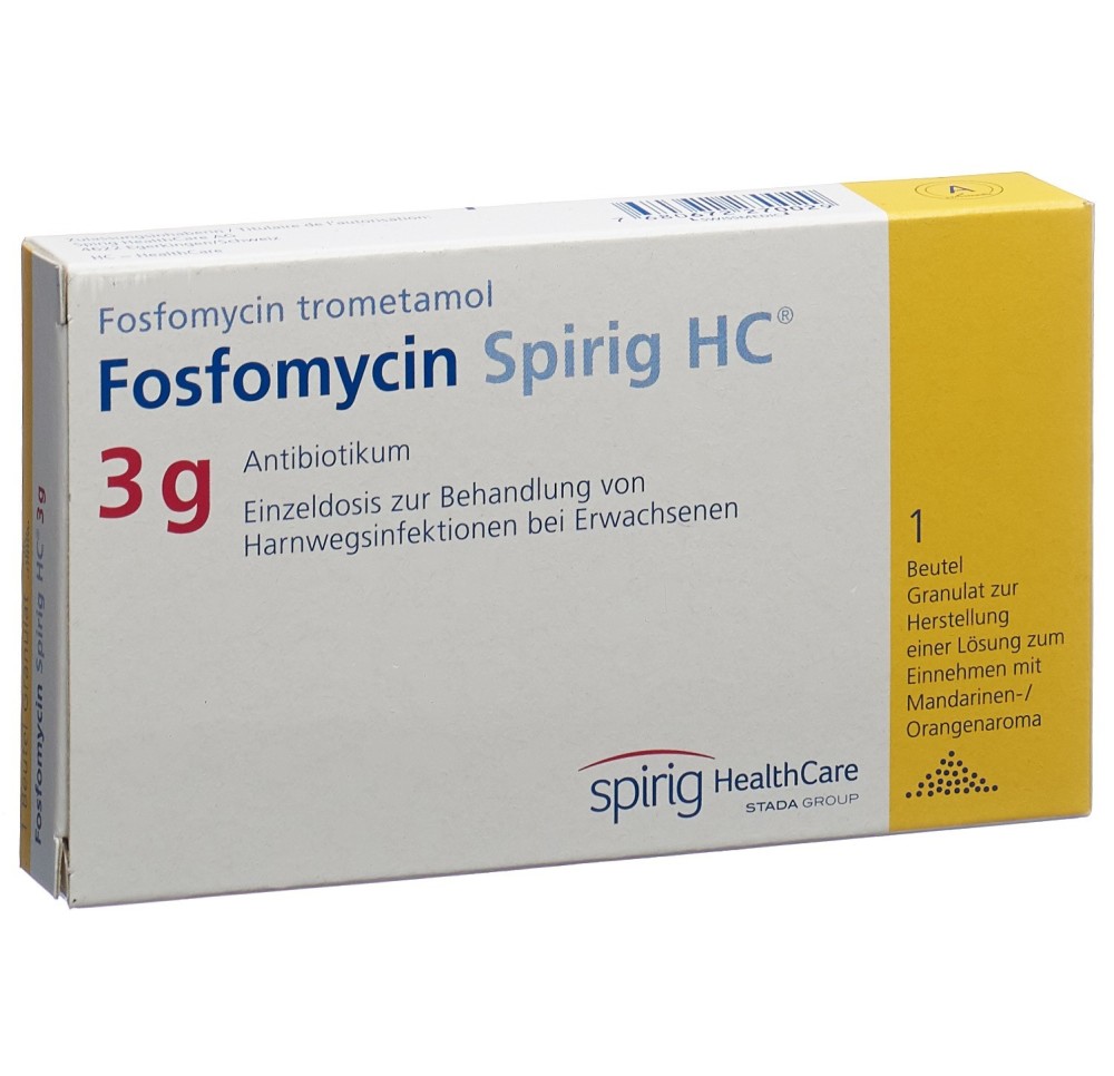 FOSFOMYCINE Spirig HC gran 3 g sach